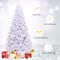 Costway 7.5ft. Unlit White Pine Artificial Christmas Tree